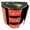 Commode chinoise rouge