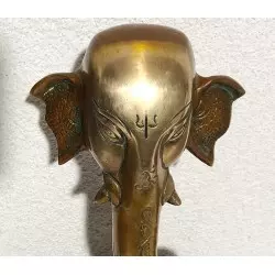 Ganesh stylisé en bronze - H:20cm