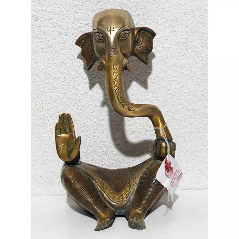 Ganesh stylisé en bronze - H:20cm