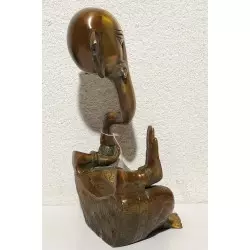 Ganesh stylisé en bronze - H:20cm