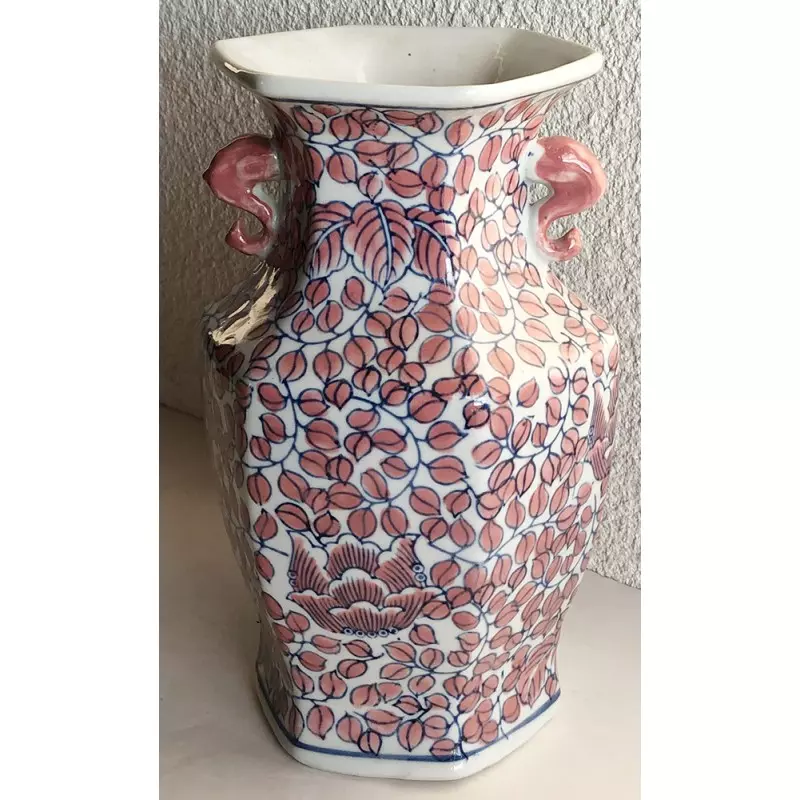 Vase rose de Chine 30cm