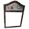 Miroir chinois  laque argent