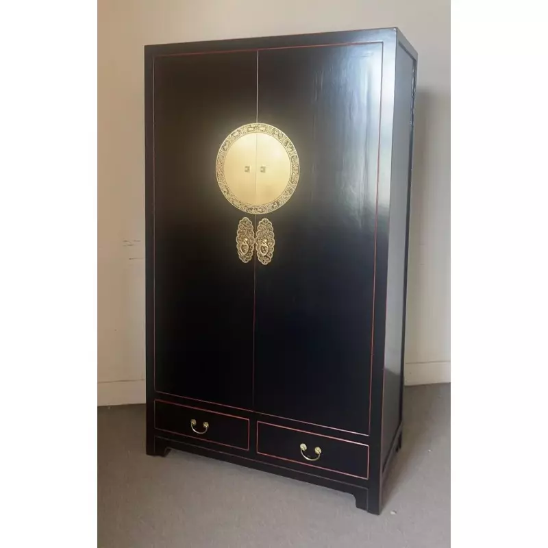 Armoire de mariage noire en stock