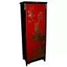 Armoire chinoise laquée rouge motifs doré