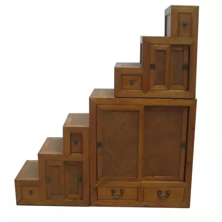 Meuble escalier chinois 1 face - Haut droit - 125x140 cm