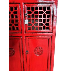 Armoire chinoise rouge