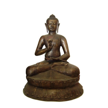 Sculpture de Bouddha en bronze.