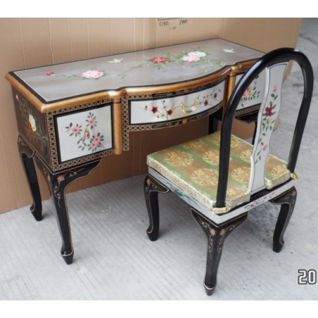 Bureau chinois et sa chaise assortie