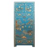 Armoire chinoise bleue aux mille enfants