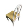 Chaise chinoise blanche dossier arrondi