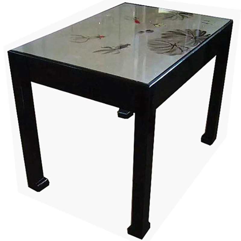 Table de salle à manger chinoise laquée 120x80x80