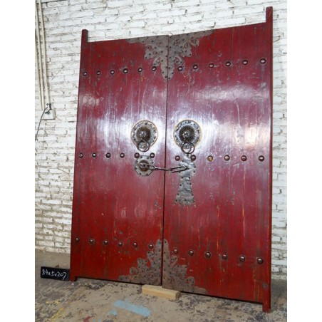 Portes chinoises anciennes 84x5x207x 2portes