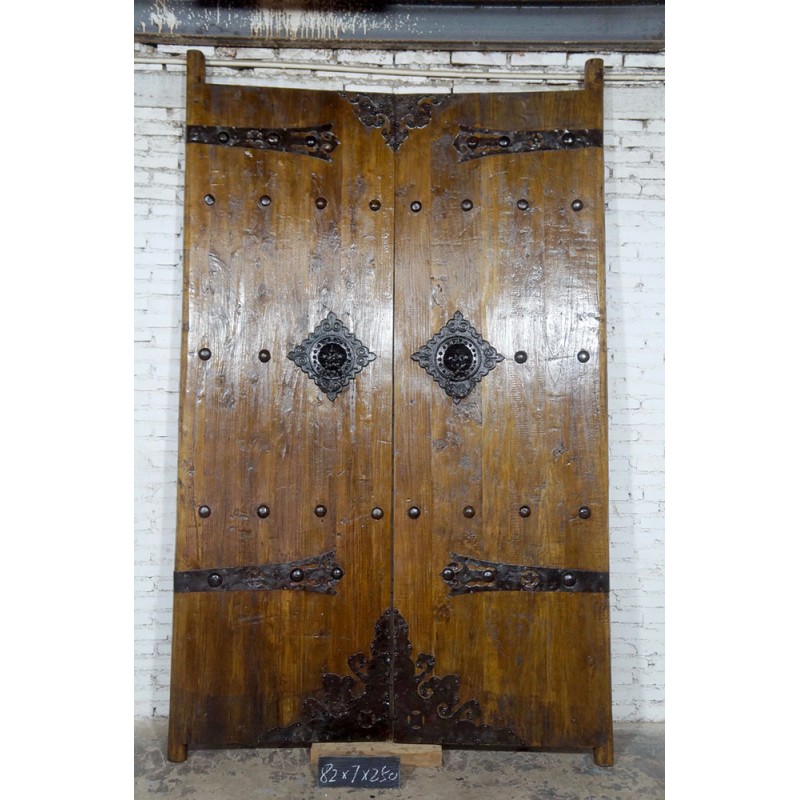 Portes chinoises anciennes 82x7x250x 2portes