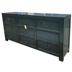 Commode chinoise bleue 190cm