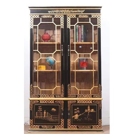 Vitrine chinoise noire