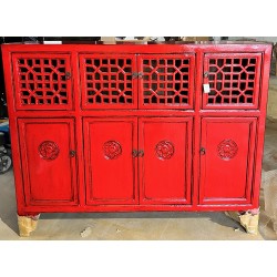 Armoire chinoise rouge