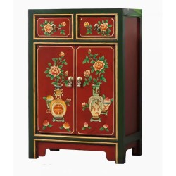 Meuble d'appoint des pivoines chinoises