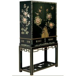 Armoire chinoise laquée sur table console