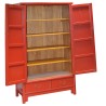 Armoire rouge oblique