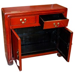 Buffet chinois rouge