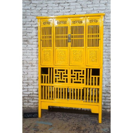 Armoire de cuisine chinoise jaune - Stock Guangzhou