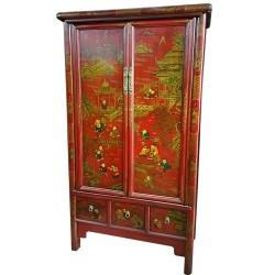 Armoire  tibétaine aux mille bouddhas