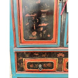 Armoire vietnamienne bleue