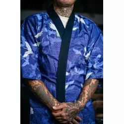 Kimono japonais Happi Tsuru...