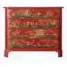 Commode chinoise peinte artisanalement