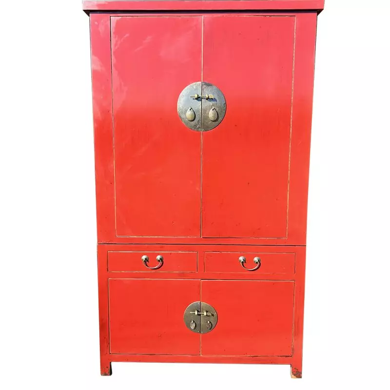 Armoire de mariage chinoiserouge sang de boeuf