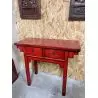 Console chinoise ancienne rouge