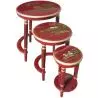 Tables gigognes chinoises laque rouge