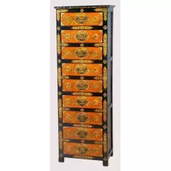 Convenient tibetan 9 drawers