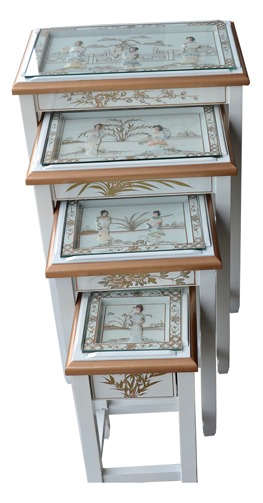 mother of pearl nesting tables