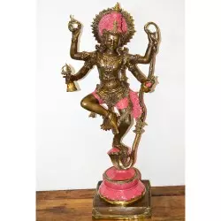 Buddha Statue, Shiva bronze painted