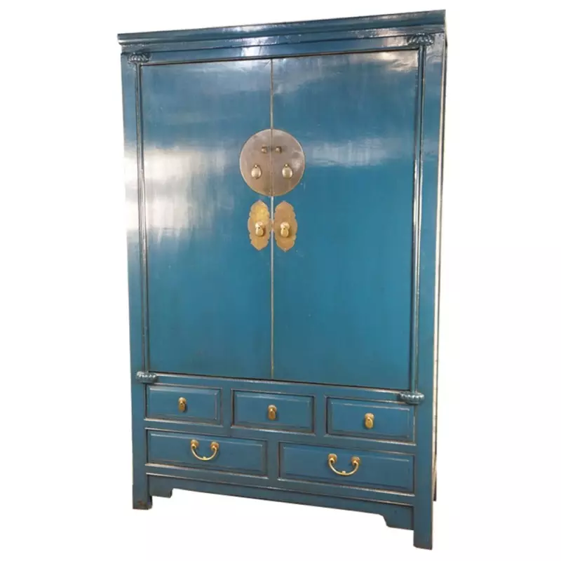 Armoire de mariage chinoise rouge sang de boeuf