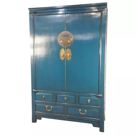 Armoire de mariage chinoise rouge sang de boeuf